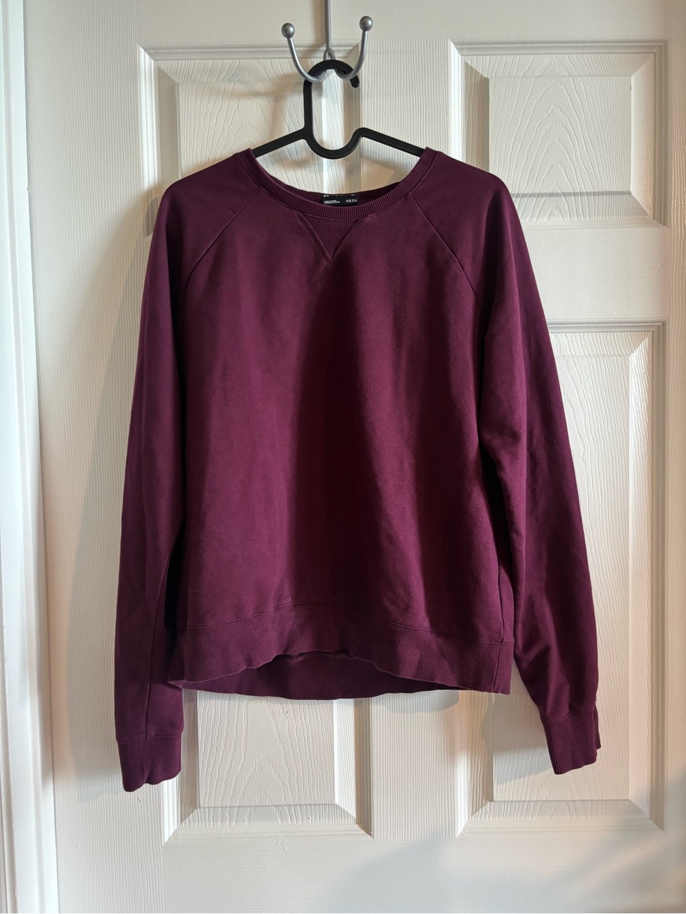 THE UPSIDE Burgundy crew neck Embroidered Wolf on back